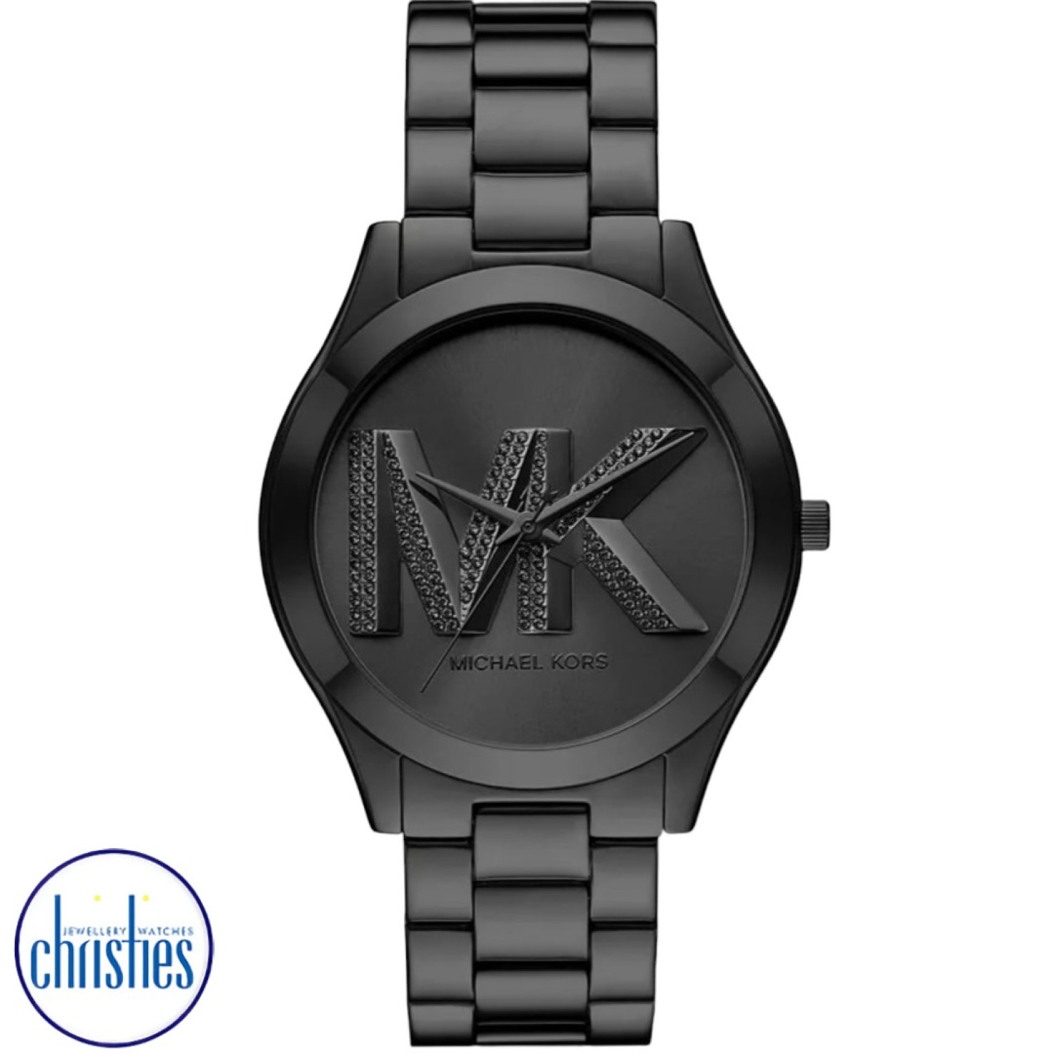 MK4734 Michael Kors Slim Runway Black Stainless Steel Watch MK4734 Watches Auckland