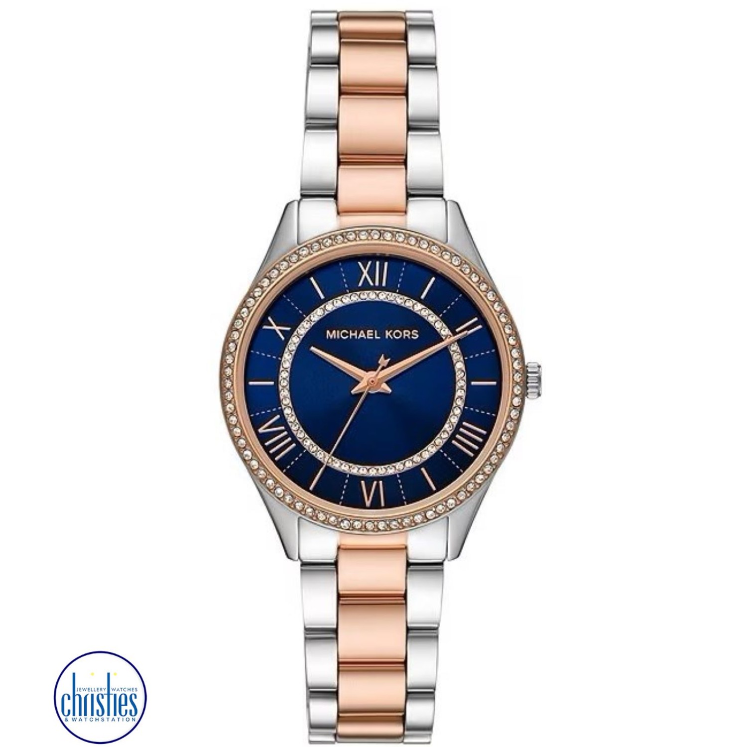 Christies Jewellery - MK4738 Michael Kors Lauryn Two-Tone Stainless Steel Watch Watches Auckland NZ MK4738 Michael Kors Lauryn Two-Tone Stainless Steel Watch MK1077SET Watches Auckland