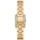 MK4867 Michael Kors Emery Gold Tone Analogue Watch with rectangular case and crystal accents