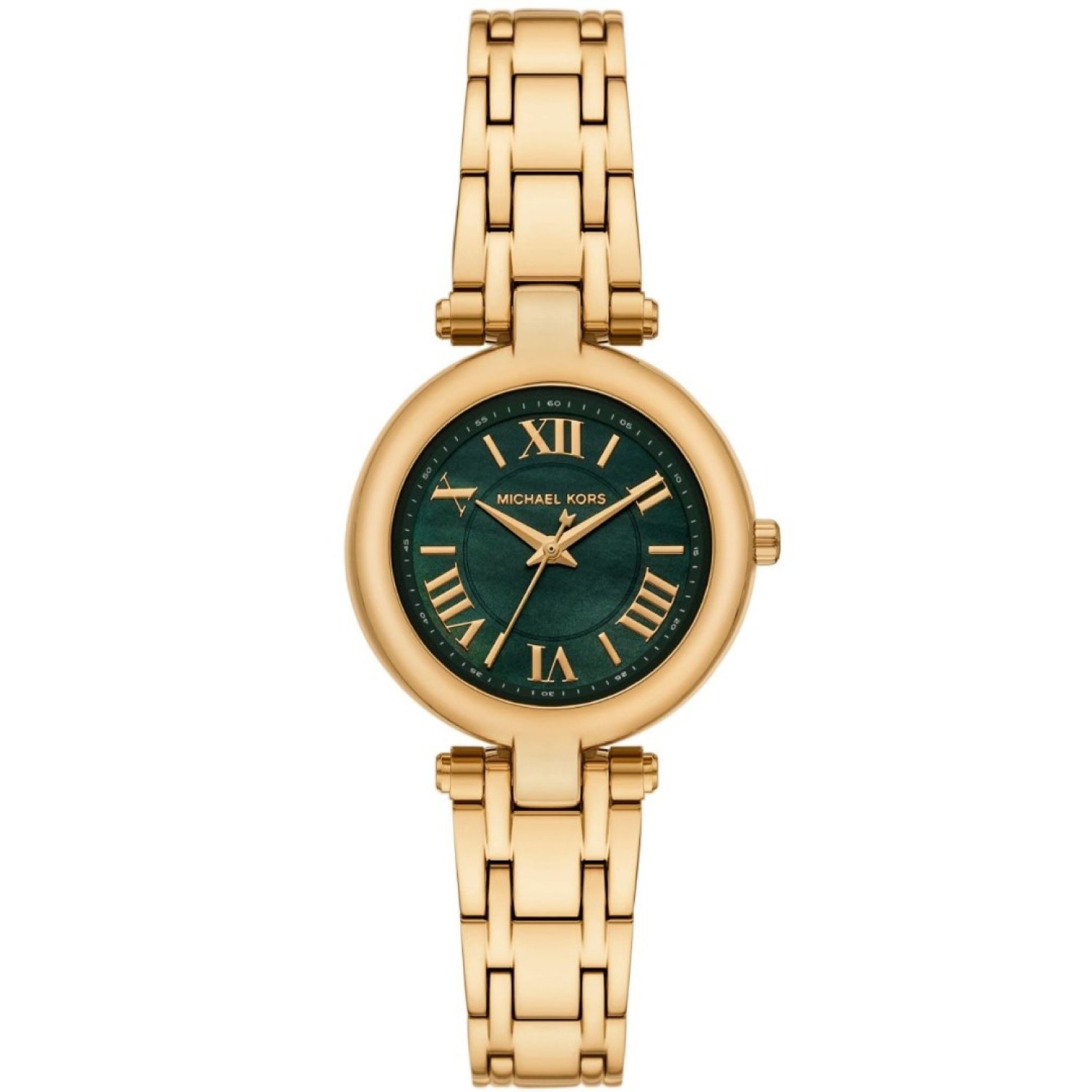 MK4892 Michael Kors Laney Gold-Tone Watch – Michael Kors Auckland MK4892 Michael Kors Laney Gold-Tone Watch by Michael Kors Auckland | Gold tone stainless steel watch with green dial