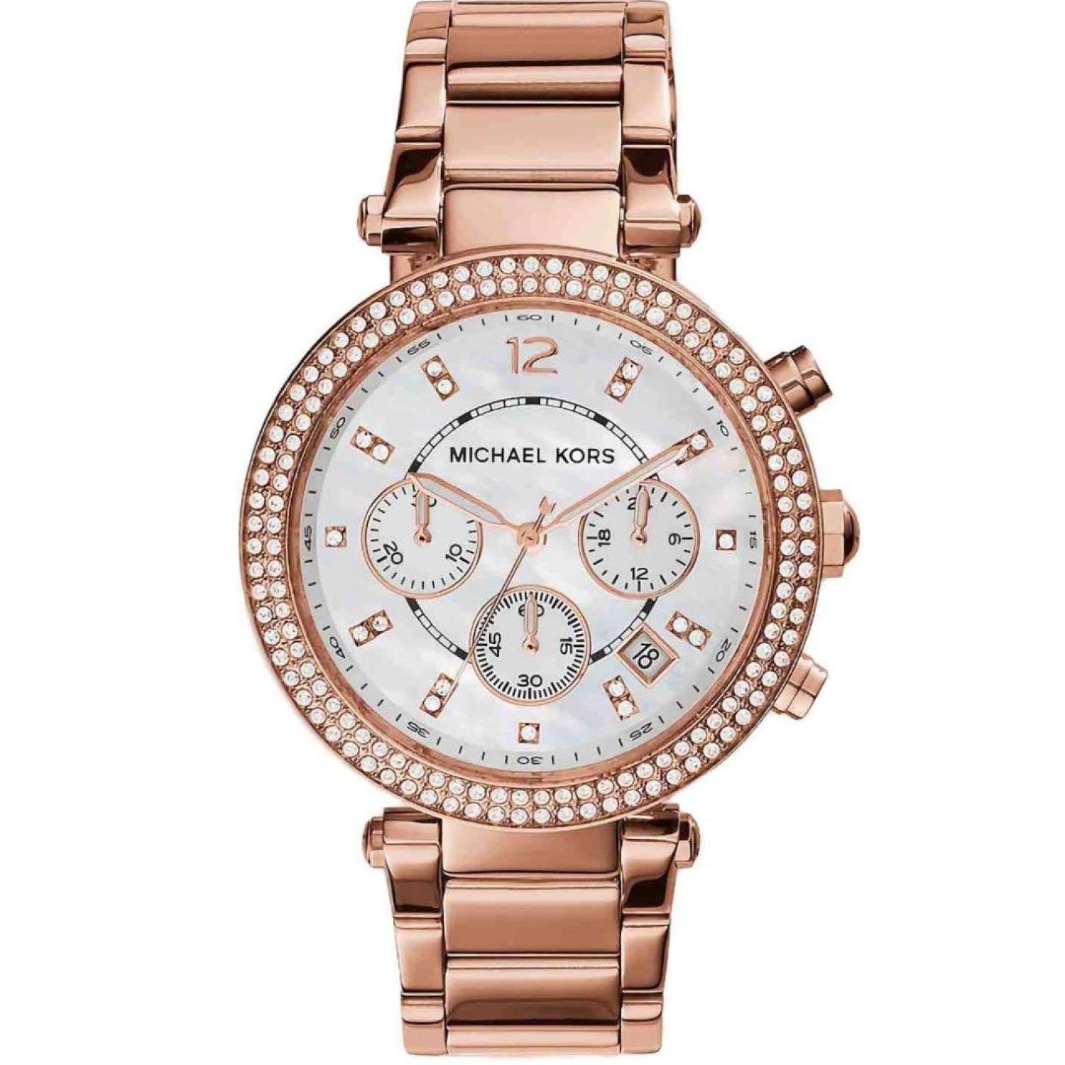 Christies Jewellery - MK5491 Michael Kors Parker Chronograph Watch Auckland NZ MK5491 Michael Kors Parker Chronograph Watch - Rose gold tone