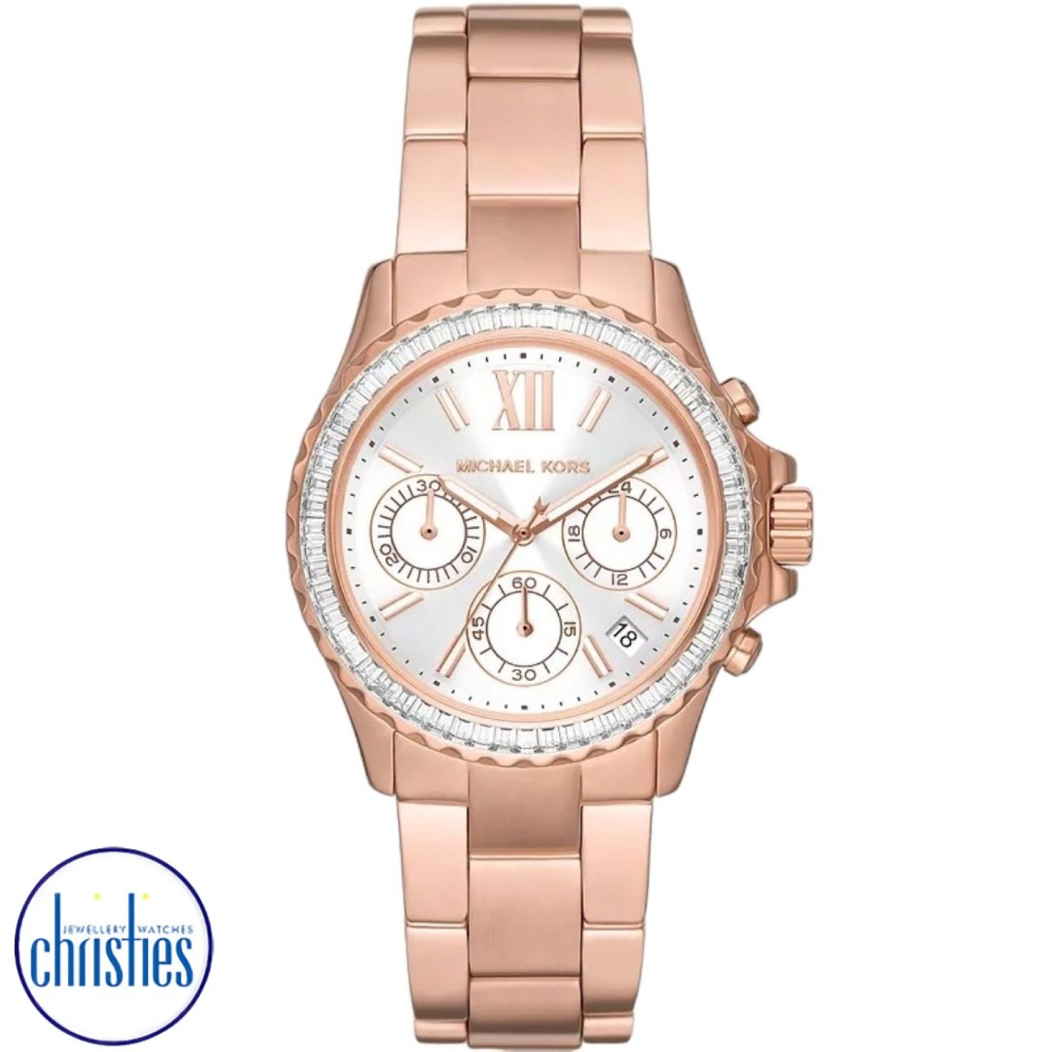 MK7213 Michael Kors Everest Chronograph Rose Gold-Tone Watch MK7213 Watches Auckland