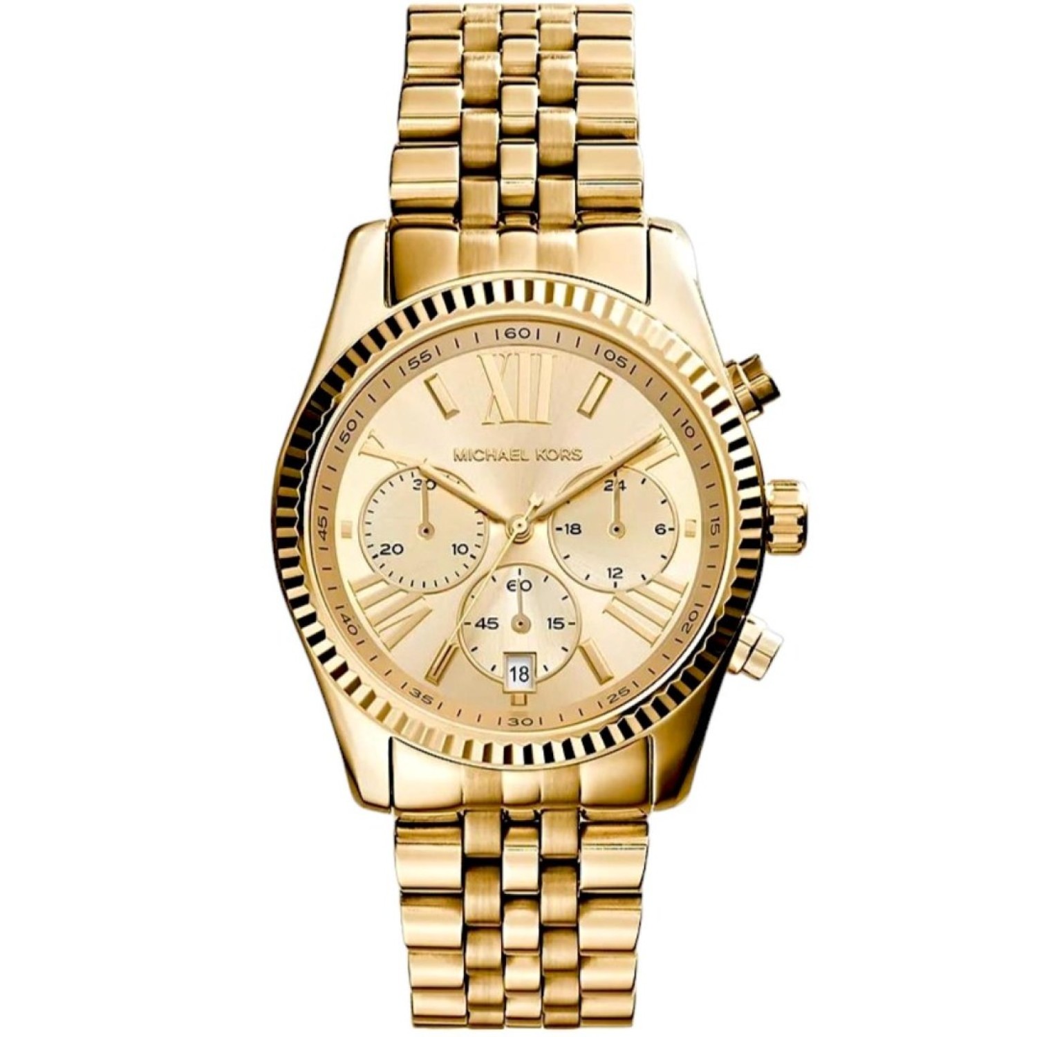 MK7378 Michael Kors Lexington Chronograph Gold-Tone Watch MK7378 Watches Auckland