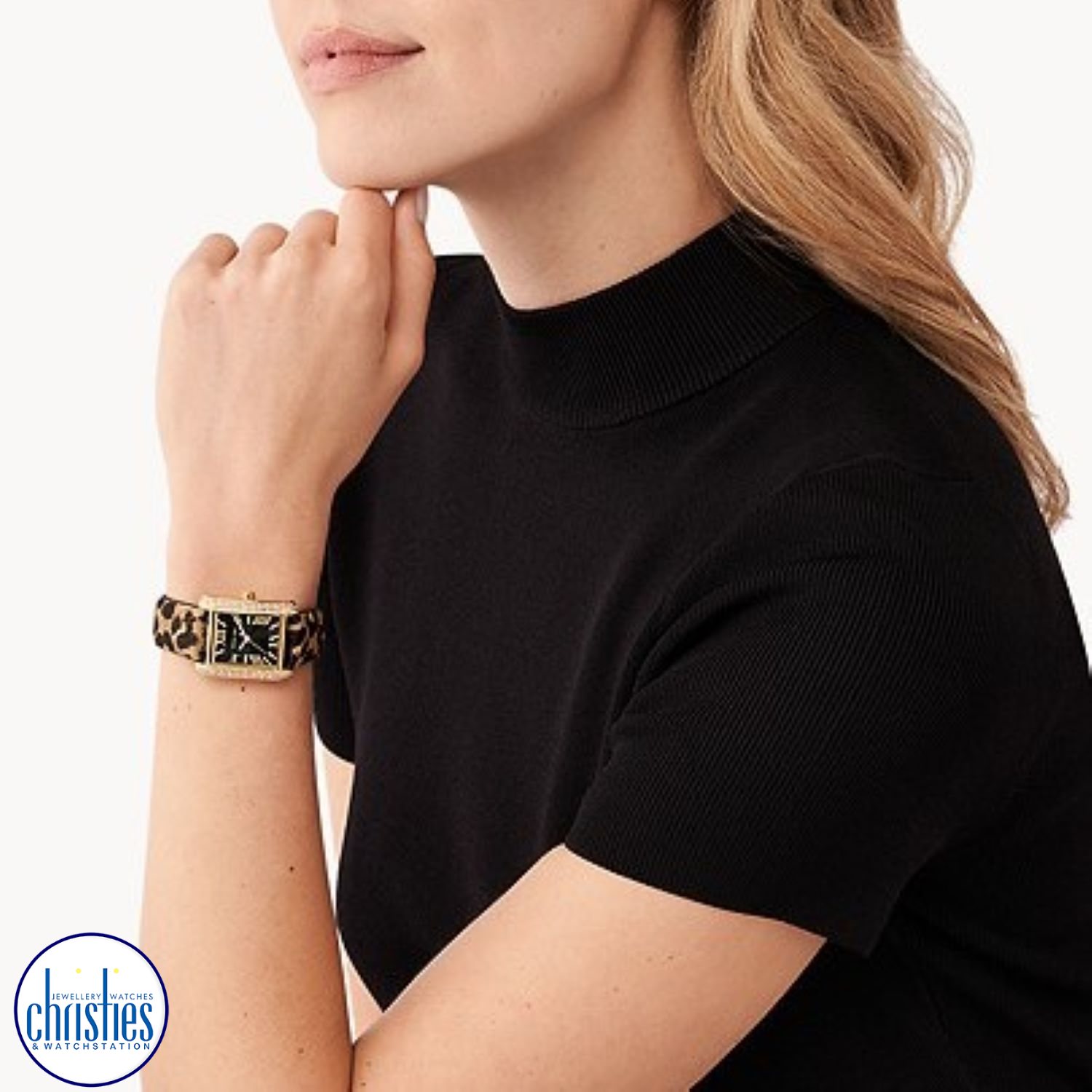 Christies Jewellery - MK7387 MICHAEL KORS Emery Three-Hand Animal Print Leather Watch Watches NZ MK7387 MICHAEL KORS Emery Three-Hand Animal Print Leather Watch Watches NZ