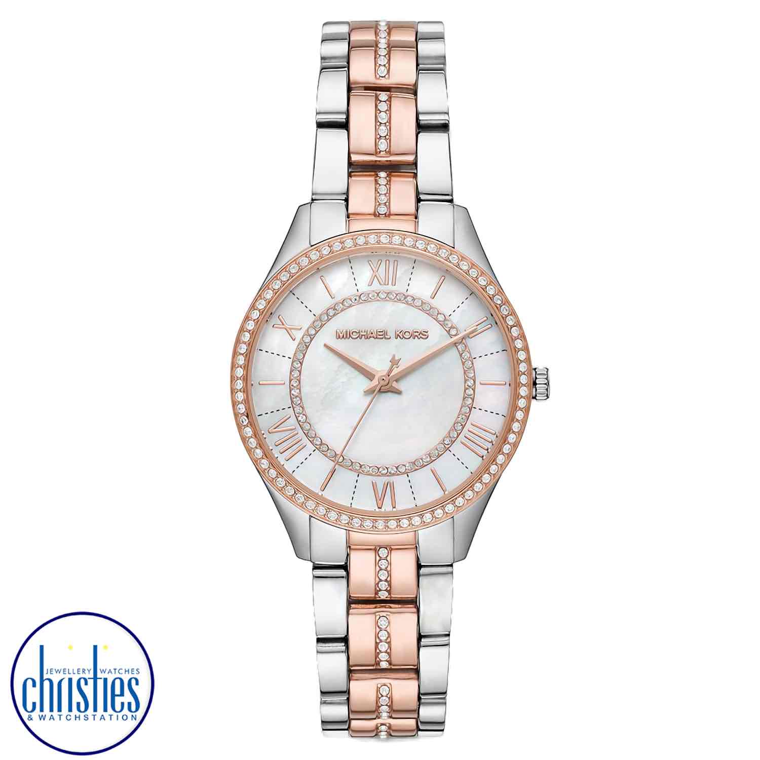 MK3979 Michael Kors Lauryn Three-Hand Two-Tone Stainless Steel Watch. MK3979 Michael Kors Lauryn Three-Hand Two-Tone Stainless Steel WatchAfterpay - Split your purchase into 4 instalments - Pay for your purchase over 4 instalments, due every two weeks.