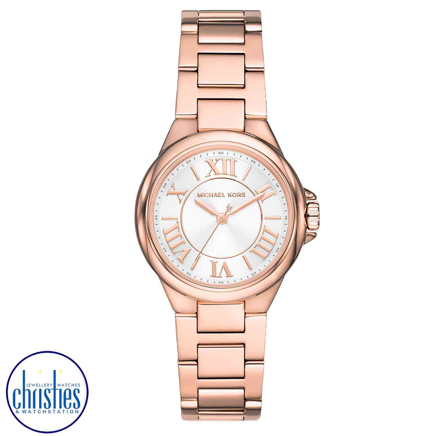 MK7256 Michael Kors Camille Rose Gold-Tone Watch MK7256 Michael Kors Camille Rose Gold-Tone Watch. MK7256 Michael Kors Camille Three-Hand Rose Gold-Tone Stainless Steel WatchAfterpay - Split your purchase into 4 instalments - Pay for your purchase over 4 instalments, due every two weeks.