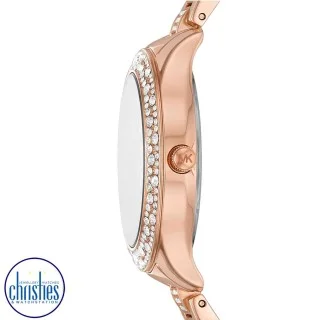 Michael kors watch rose gold diamonds top