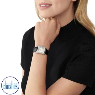 Mini Emery Pavé Silver-Tone and Crocodile Embossed Leather Watch | Michael  Kors