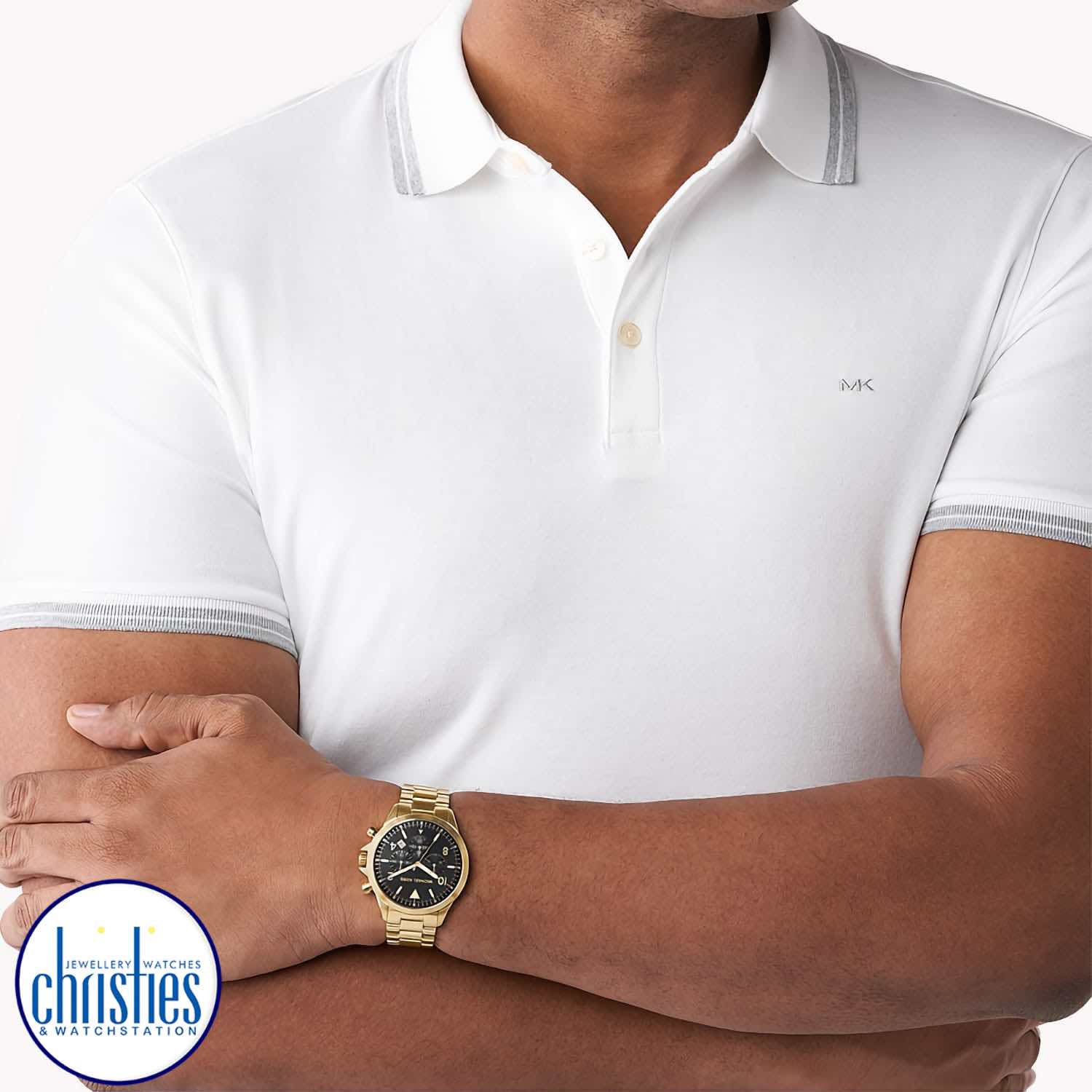 MK8827 Michael Kors Bradshaw Gage Chronograph Gold-Tone Watch MK8827 Michael Kors Bradshaw Gage Chronograph Gold-Tone Watch. MK8827 Michael Kors Bradshaw Gage Chronograph Gold-Tone Stainless Steel WatchAfterpay - Split your purchase into 4 instalments - Pay for your purchase over 4 instalments, due every two weeks.