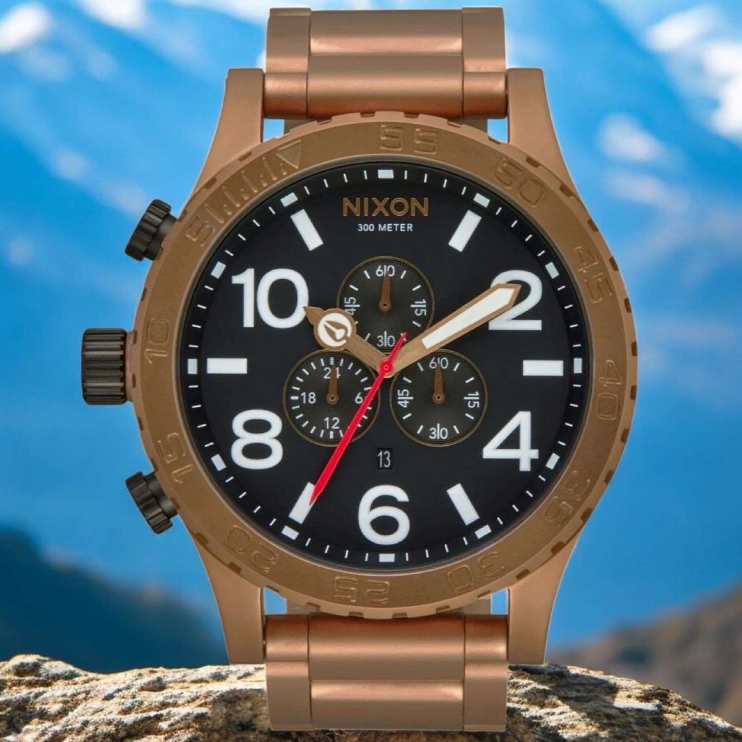 Christies Jewellery - A083514500 NIXON 51-30 Chrono Watch Auckland NZ A083514500 NIXON 51-30 Chrono Watch A083-5145-00 NIXON Watches Auckland |Nixon watches are often chosen as gifts due to their stylish designs and functionality.