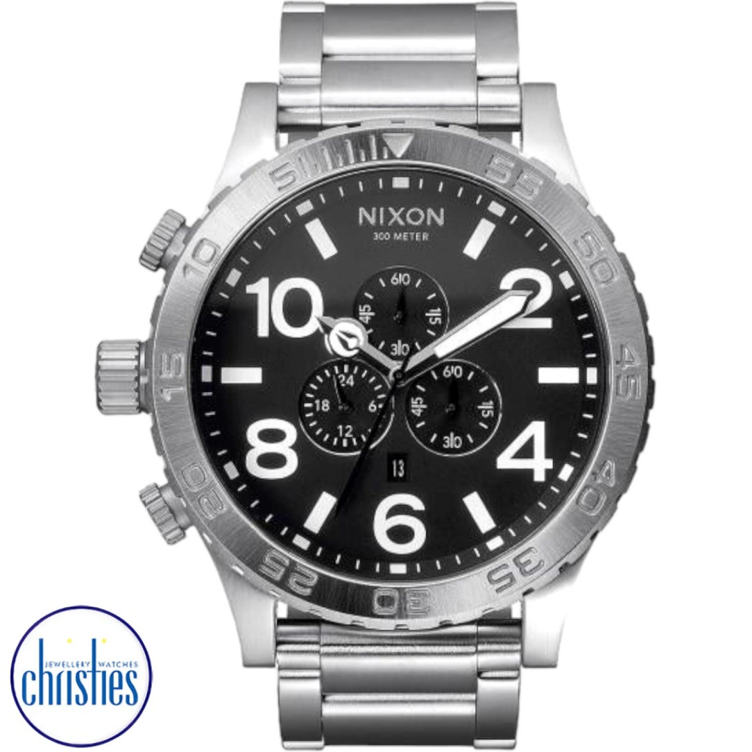 Christies Jewellery - A083-5001-00 NIXON 51-30 Chrono Watch Watches Auckland NZ A083-5001-00 NIXON 51-30 Chrono Watch A083500100 NIXON Watches Auckland |Nixon watches are often chosen as gifts due to their stylish designs and functionality.