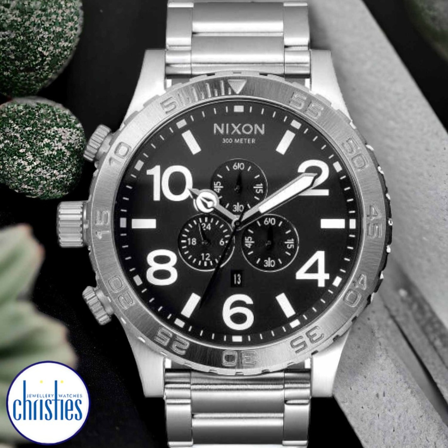 Christies Jewellery - A083-5001-00 NIXON 51-30 Chrono Watch Watches Auckland NZ A083-5001-00 NIXON 51-30 Chrono Watch A083500100 NIXON Watches Auckland |Nixon watches are often chosen as gifts due to their stylish designs and functionality.