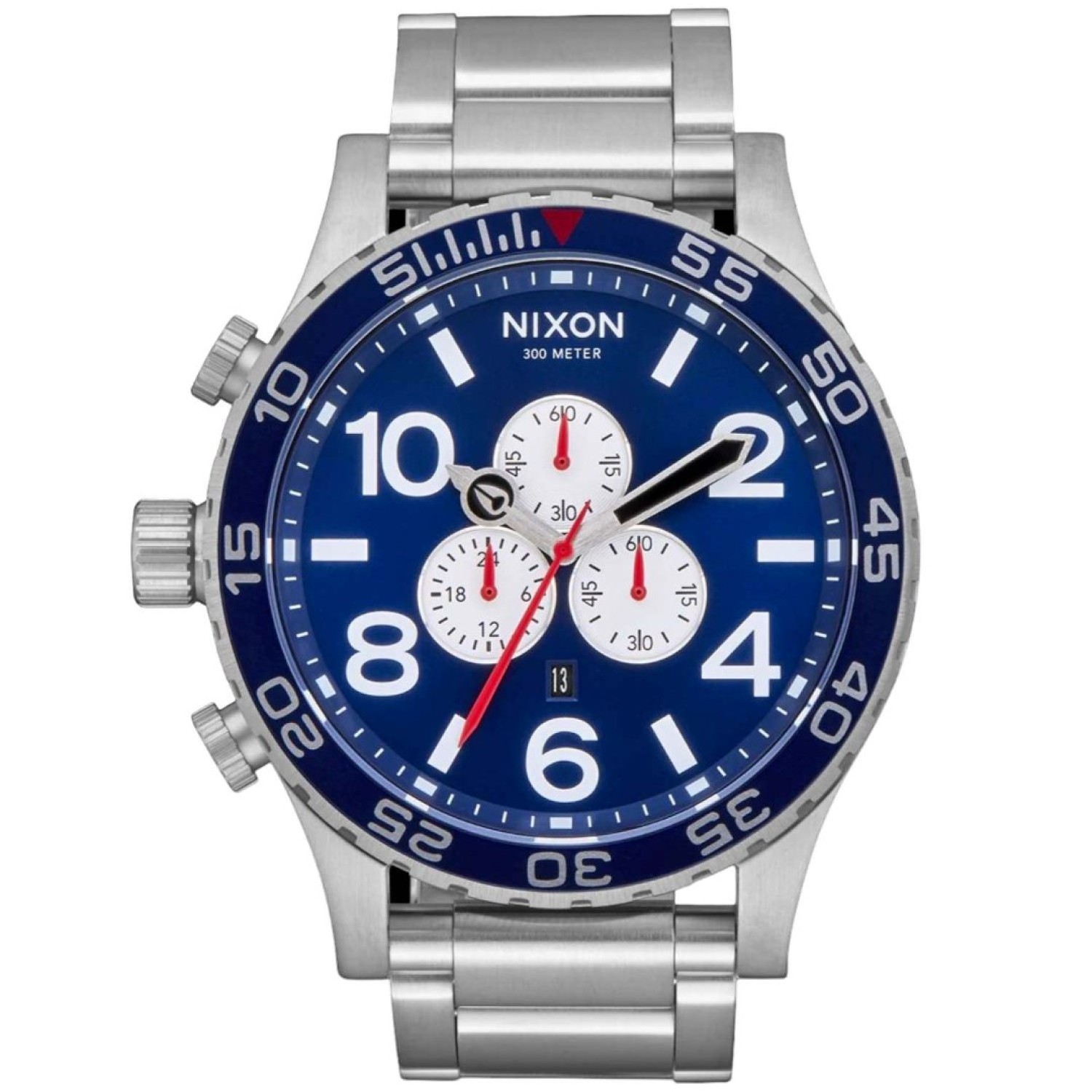 Christies Jewellery - A083509100 NIXON Mens 51-30 Chronograph Watch with Blue Dial A083509100 NIXON Mens 51-30 Chronograph Watch A083-509-100 NIXON Watches Auckland |Nixon watches are often chosen as gifts due to their stylish designs and functionality.
