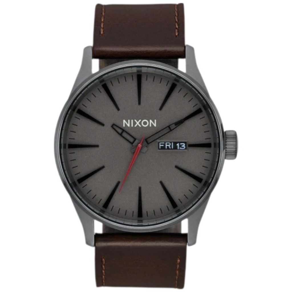 A105273700 NIXON Mens SENTRY Brown Leather Watch – NIXON Watches