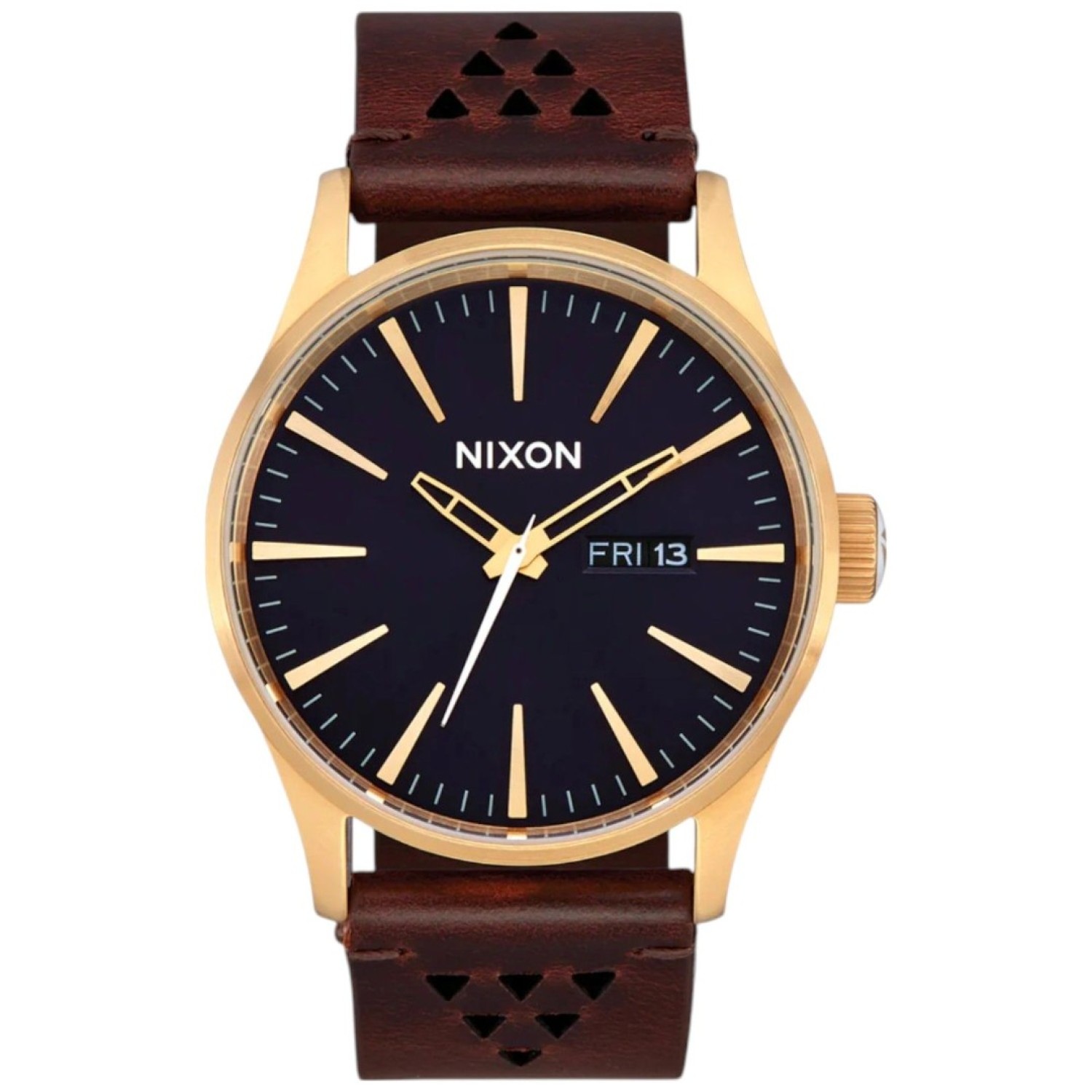 A105503300 NIXON Sentry – Navy Dial Gold-Tone Case Brown Leather Strap – NIXON Watches Auckland |Nixon watches are often chosen as gifts due to their stylish designs and functionality. A105503300 NIXON Sentry – Navy Dial Gold-Tone Case Brown Leather Strap by NIXON Watches Auckland |Nixon watches are often chosen as gifts due to their stylish designs and functionality.