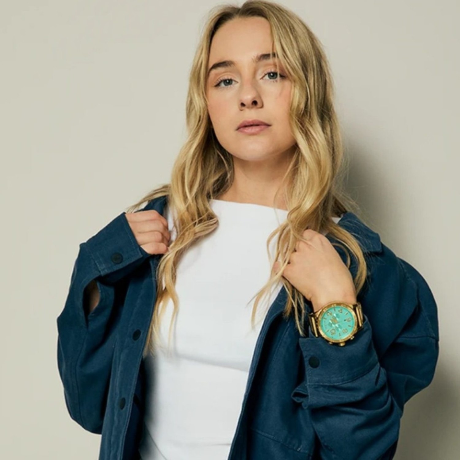 NIXON Oversized Chrono Watch – Gold Case with Teal Dial | Buy Nixon Watches in New Zealand NIXON A1389534500 51-30 Chrono Gold & Teal Watch | Christies NZ