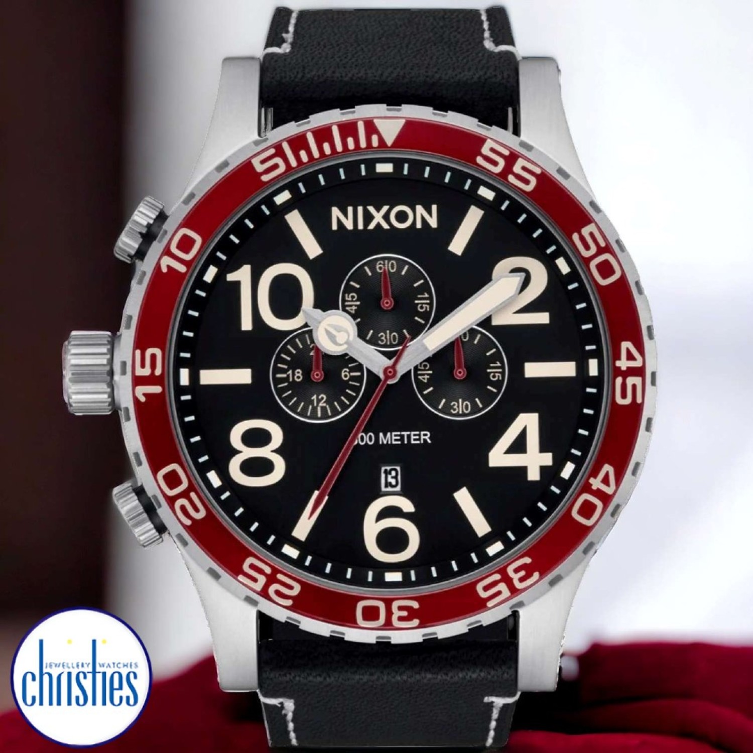 NIXON 51-30 Chrono Leather Watch A1392-5199-00 A13925199 NIXON Watches Auckland |Nixon watches are often chosen as gifts due to their stylish designs and functionality.