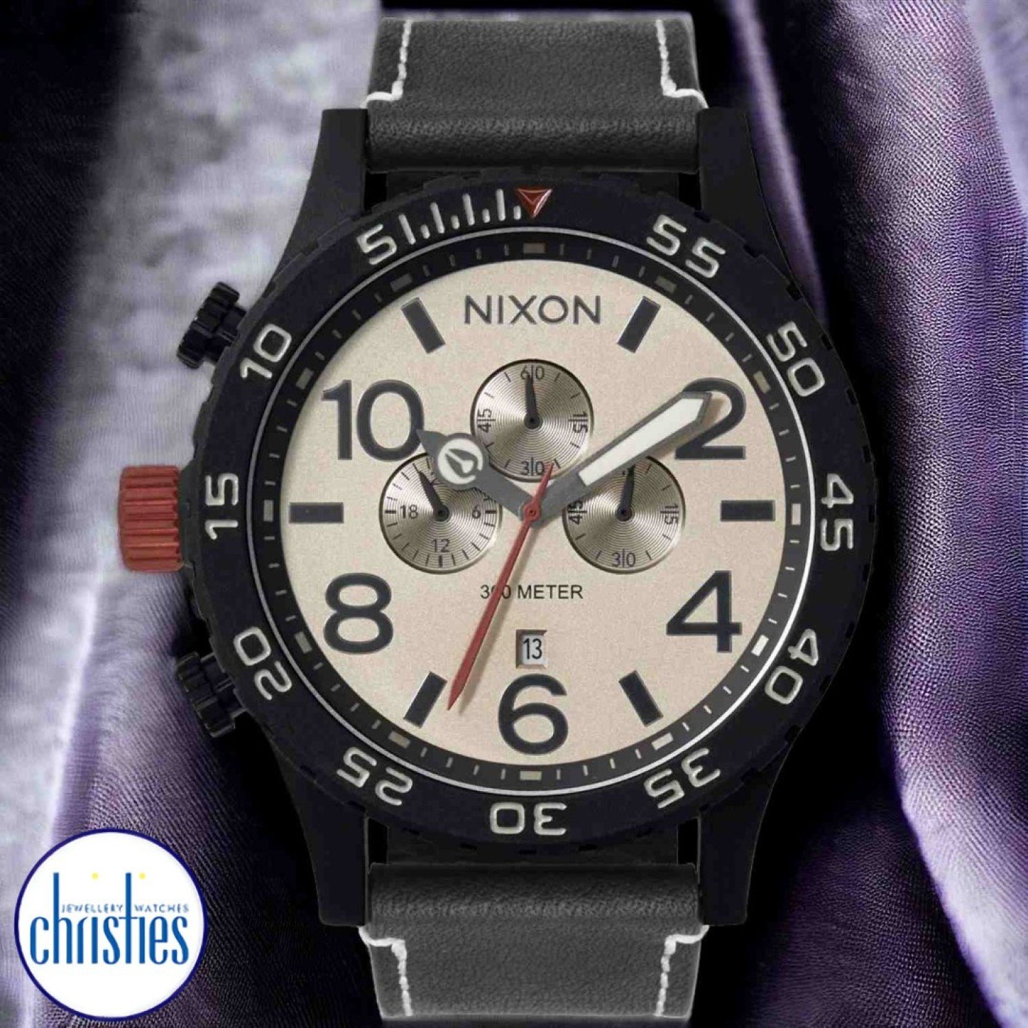 NIXON 51-30 Chrono Leather Watch A1392-5238-00 A13925238 NIXON Watches Auckland |Nixon watches are often chosen as gifts due to their stylish designs and functionality.