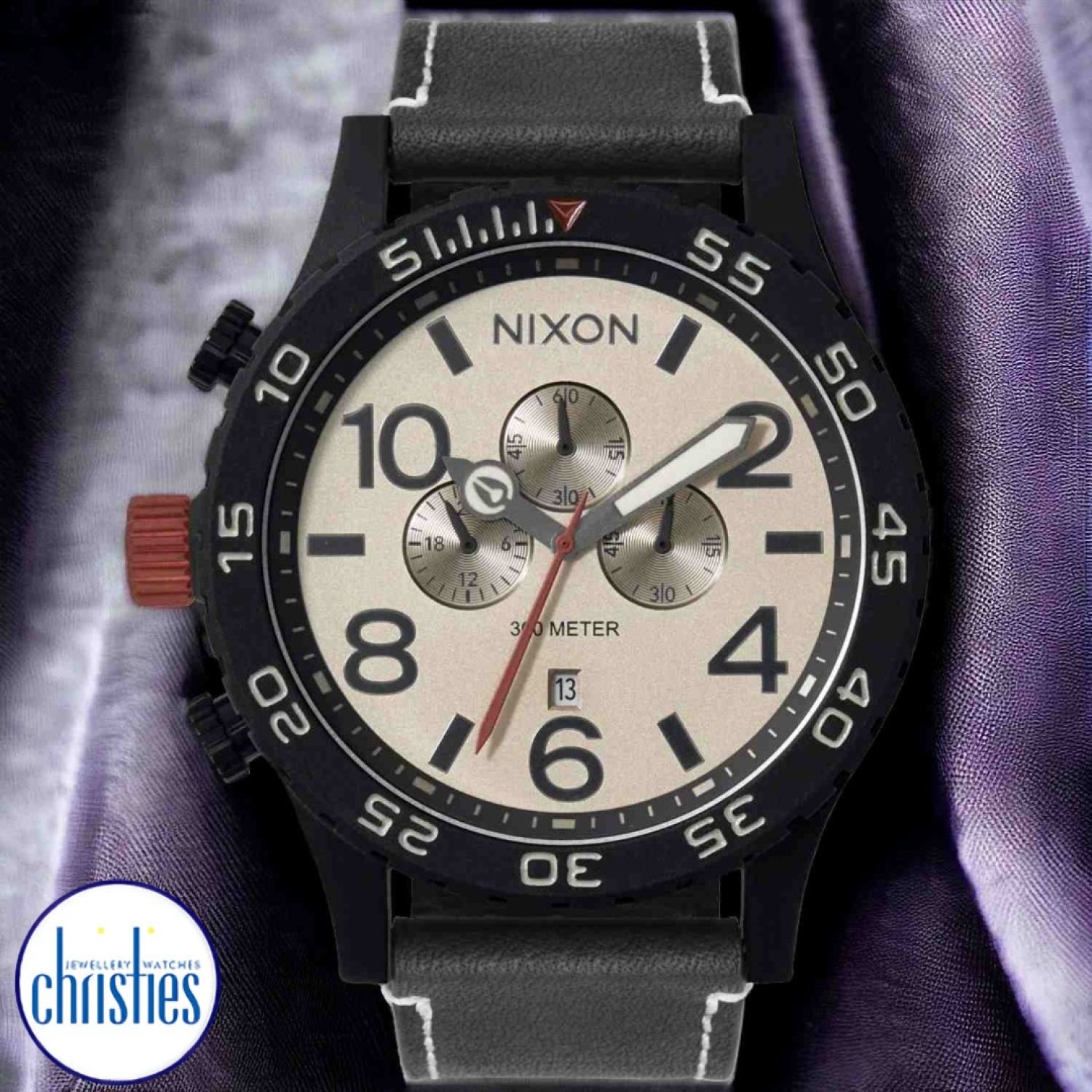 Christies Jewellery - NIXON 51-30 Chrono Leather Watch A1392-5238-00 Watches Auckland NZ NIXON 51-30 Chrono Leather Watch A1392-5238-00 A13925238 NIXON Watches Auckland |Nixon watches are often chosen as gifts due to their stylish designs and functionality.