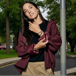 NIXON Gold Frankie Starburst – Silver Whisper Dial – A1441532400