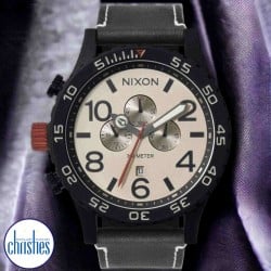 NIXON 51-30 Chrono Leather Watch A1392-5238-00