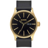 A105513 NIXON Mens SENTRY Black Leather Watch A105513 NIXON Mens SENTRY Black Leather Watch