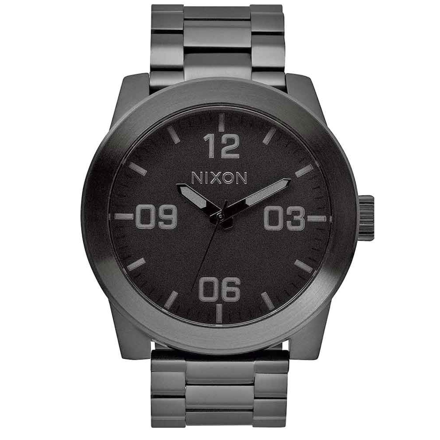 A346001 NIXON Corporal SS Watch A346001-Nixon Watches Online - Nixon Mens Watches A346001 NIXON Corporal SS Watch. Nixon A346001 Corporal SS model in a sleek design in black Ion-plated steel, set around an understated dial. 2 Year Guarantee 3 Months No Payments and Interest for Q Card holders This watch is pressure @christies.online