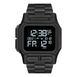 Nixon black stainless steel watch deals