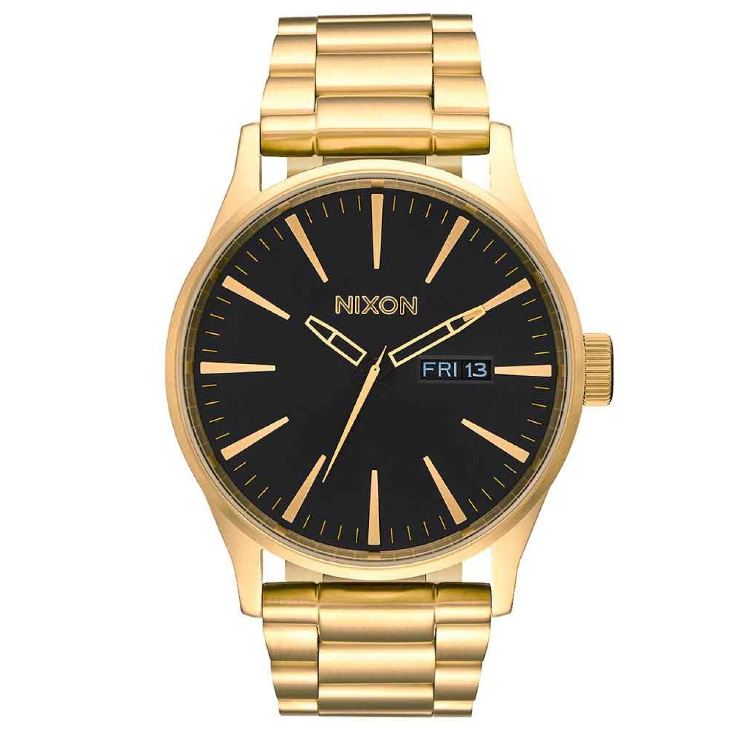 A356510 NIXON Men's SENTRY Gold Watch A356510-Premier Nixon Watches NZ A356510 NIXON Mens SENTRY Gold Watch. Nixing the status quo of what you may expect when it comes to classically good-looking timepieces, the Sentry SS has entered the room and raised the bar.2 Year Guarantee 3 Months No Payments and Interest for Q Card @