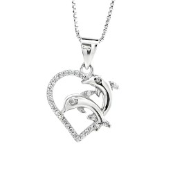 Dolphin Heart Pendant