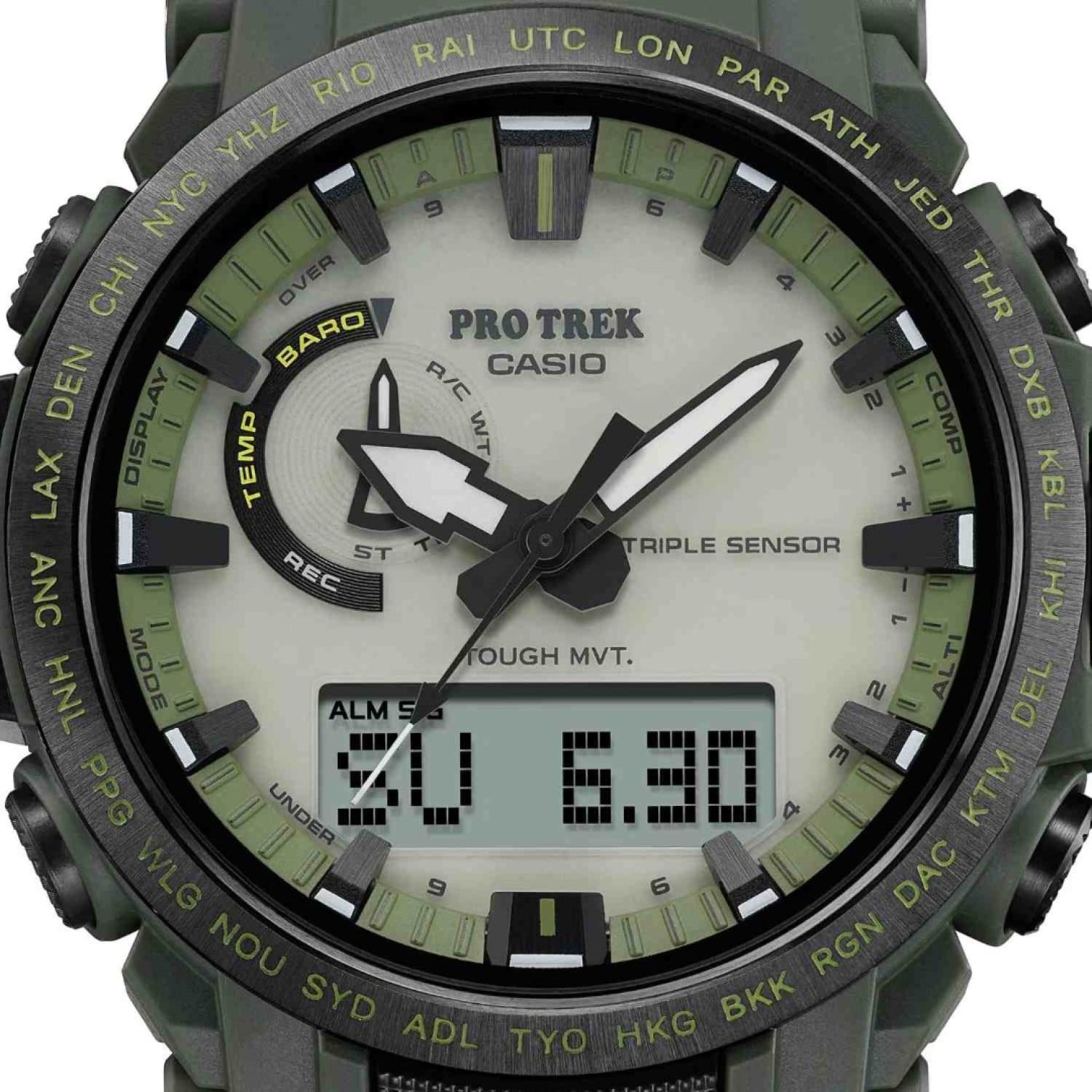 PRW61LD-3D Casio Pro Trek Tough Solar Outdoor Watch – Protrek Auckland | Features provide altitude and atmospheric pressure readings, vital for hikers, climbers, and backcountry explorers. PRW61LD-3D Casio Pro Trek Tough Solar Outdoor Watch by Protrek