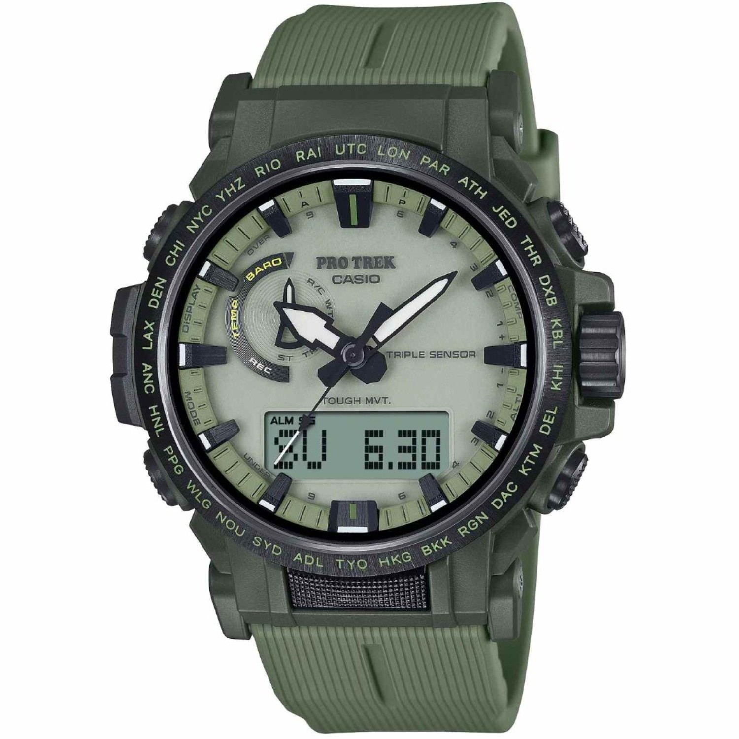 PRW61LD-3D Casio Pro Trek Tough Solar Outdoor Watch – Protrek Auckland | Features provide altitude and atmospheric pressure readings, vital for hikers, climbers, and backcountry explorers. PRW61LD-3D Casio Pro Trek Tough Solar Outdoor Watch by Protrek