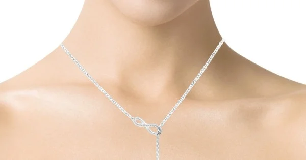 Sterling Silver Infinity Heart Necklace NZ Christies Jewellery Watches