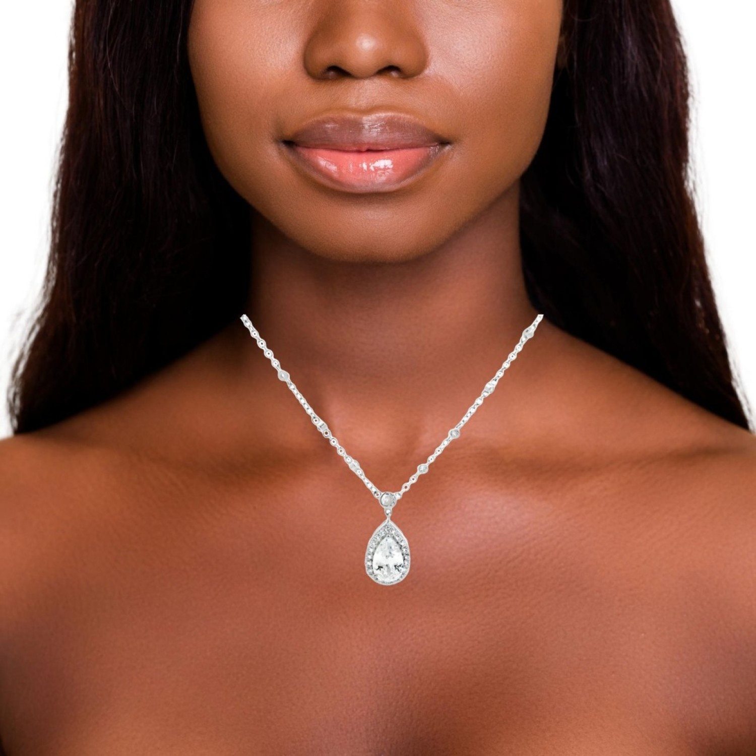 Christies Jewellery - Sterling Silver CZ Pendant Auckland NZ Sterling Silver CZ Pendant | QNAND04221