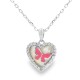 Sterling Silver Heart Shaped Butterfly Pendant | QNAYR04820 Auckland NZ Sterling Silver Heart Shaped Butterfly Pendant | QNAYR04820