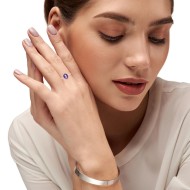 Sterling Silver Amethyst Ring QRTAK181