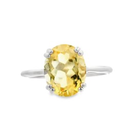 Sterling Silver Citrine Ring QRTAK182 Sterling Silver Citrine Ring QRTAK182
