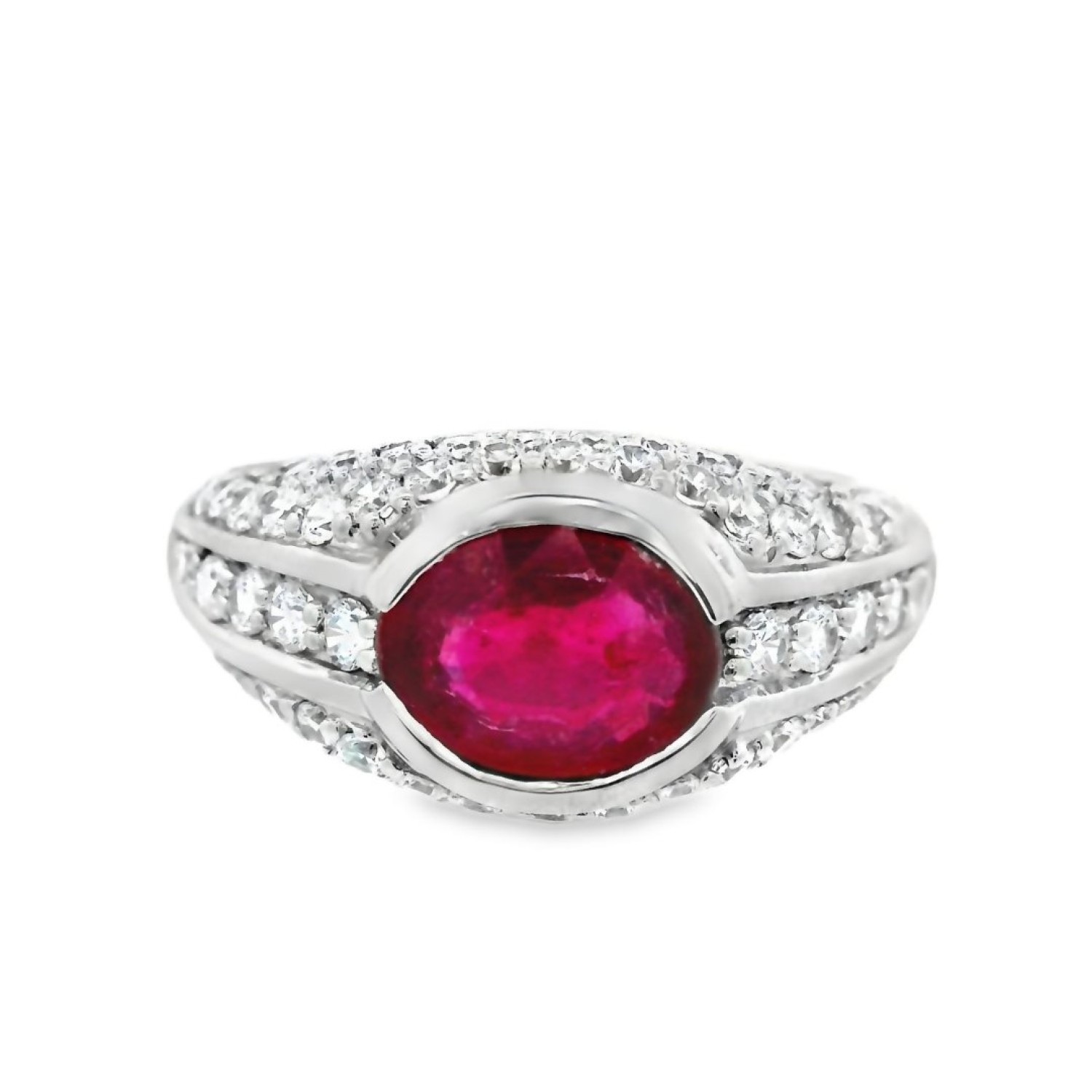 Christies Jewellery - Sterling Silver Ruby Ring QRTMI168/R Auckland NZ Sterling Silver Ruby Ring QRTMI168/R