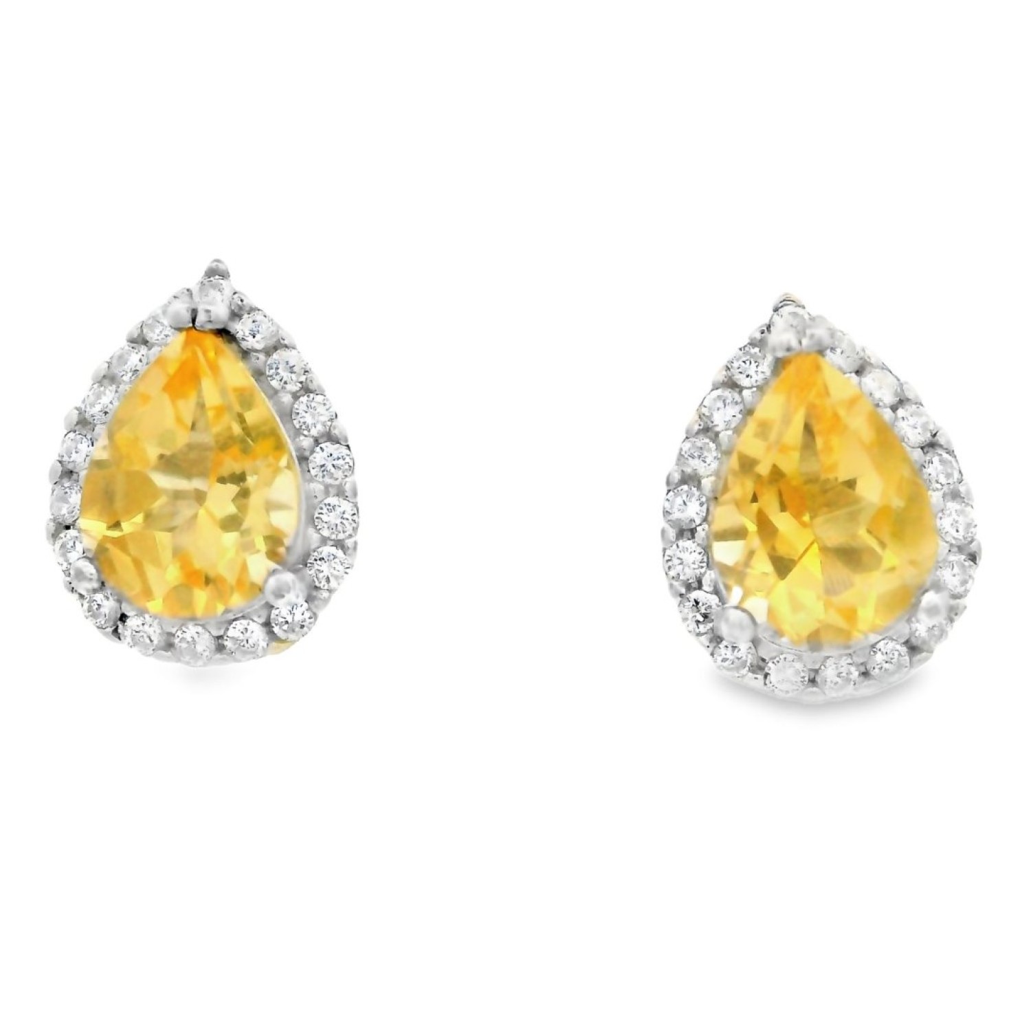 Christies Jewellery - Sterling Silver Citrine Pendant - Earring Set Auckland NZ Sterling Silver Citrine Pendant - Earring Set QSRYR01706