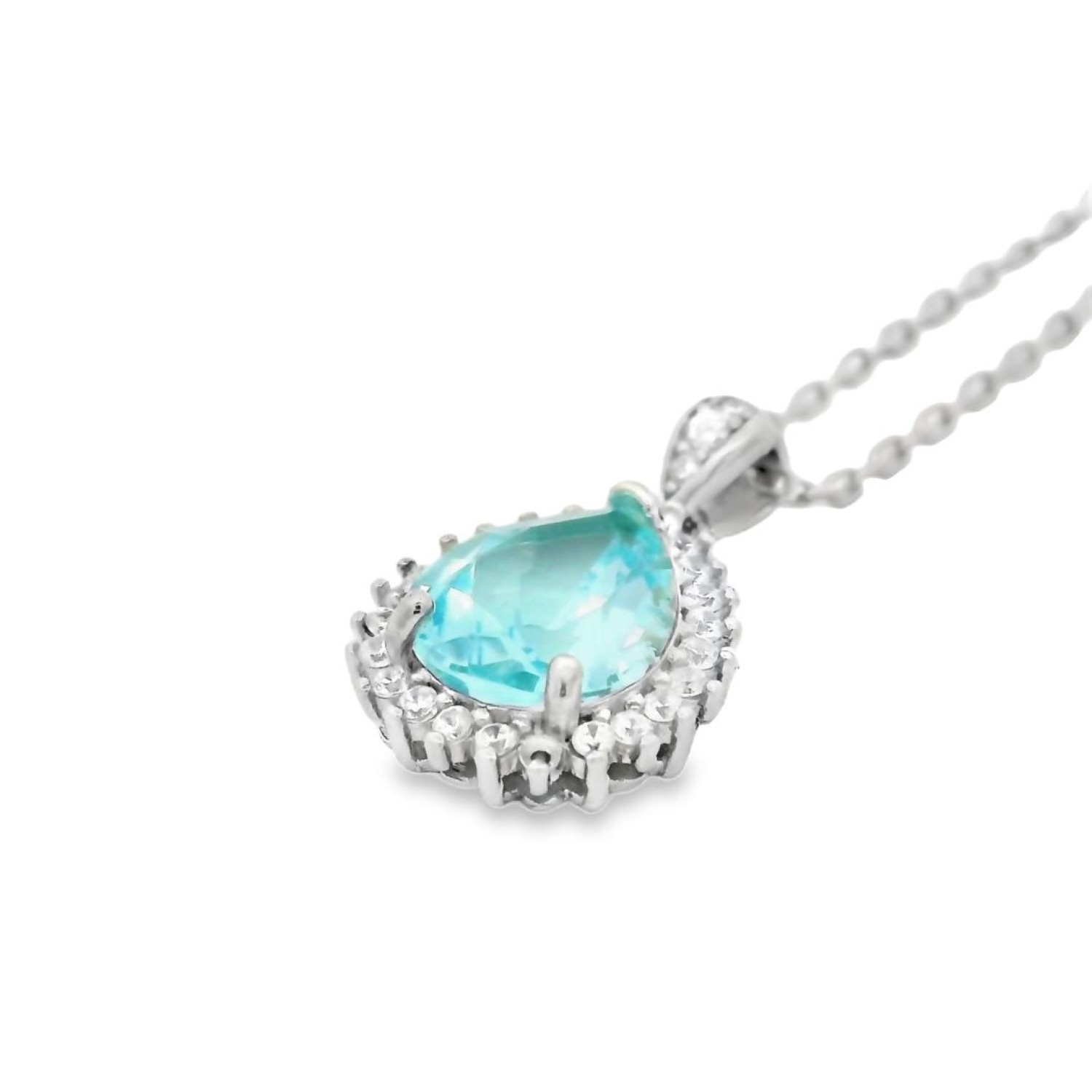 Christies Jewellery - Sterling Silver Citrine Pendant - Earring Set Auckland NZ Sterling Silver Blule Topaz Pendant - Earring Set QSRYR01708