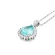 Christies Jewellery - Sterling Silver Citrine Pendant - Earring Set Auckland NZ Sterling Silver Blule Topaz Pendant - Earring Set QSRYR01708