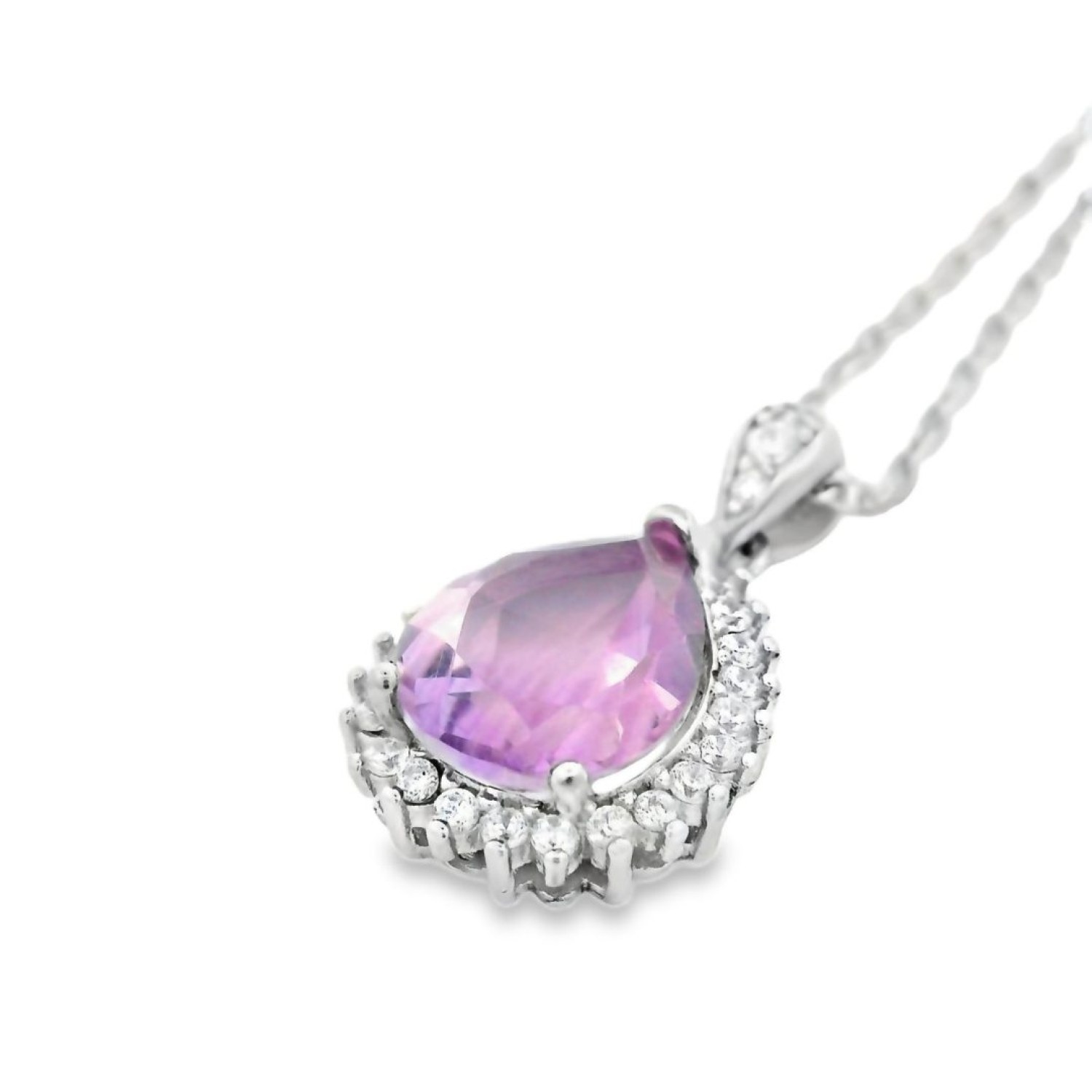 Christies Jewellery - Sterling Silver Amethyst Pendant - Earring Set Auckland NZ Sterling Silver Amethyst Pendant - Earring Set QSRYR01707