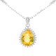 Christies Jewellery - Sterling Silver Citrine Pendant - Earring Set Auckland NZ Sterling Silver Citrine Pendant - Earring Set QSRYR01706