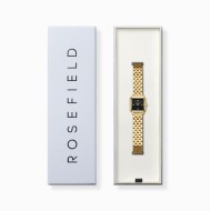 BBGSG-B08 Boxelle Black Crystal Gold-Tone Bracelet Watch