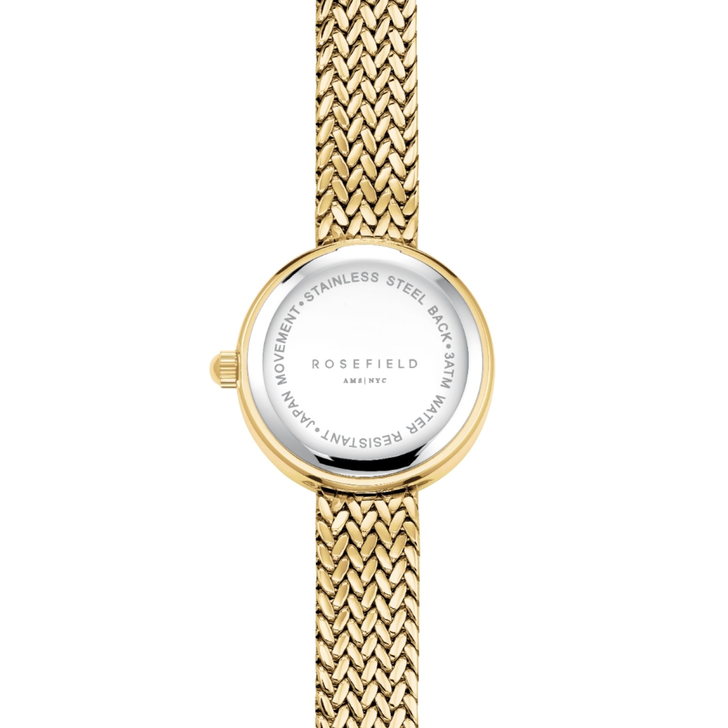MCGMG-M03 Mini Small Edit Champagne Dial Crystal Gold-Tone Woven Mesh Watch – Rosefield Watches Auckland | With their stylish designs and packaging, Rosefield watches make excellent gifts for special occasions. MCGMG-M03 Mini Small Edit Champagne Dial Crystal Gold-Tone Woven Mesh Watch by Rosefield Watches