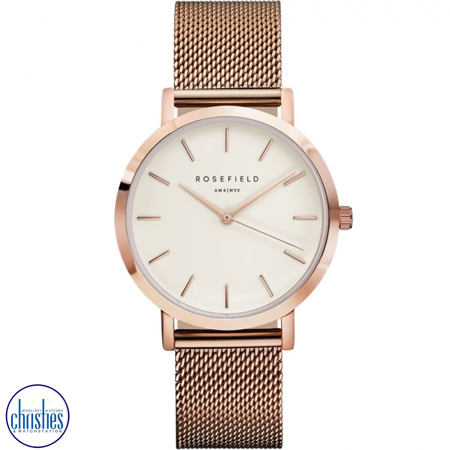 MWR-M42 ROSEFIELD THE MERCER WHITE ROSE GOLD. The Rosefield watch model MWR-M42 is a classic and elegant timepiece designed for both men and women.