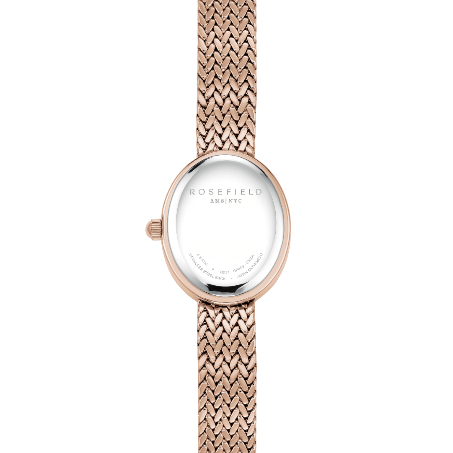 MWRMR-M07 Mini Oval White Rose Gold-Tone Woven Mesh Bracelet Watch – Rosefield Watches Auckland | With their stylish designs and packaging, Rosefield watches make excellent gifts for special occasions. MWRMR-M07 Mini Oval White Rose Gold-Tone Woven Mesh Bracelet Watch by Rosefield Watches