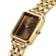 OBGSG-O89 Octagon XS Chocolate Brown Dial Gold-Tone Bracelet Watch by Rosefield Watches