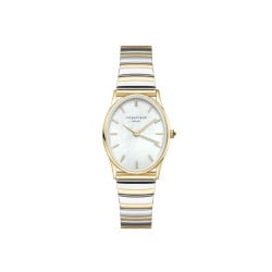 OVWDSG-OV17 Rosefield Oval White MOP Half-Moon Duotone Steel