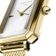 OWGMG-O73 Octagon XS White Dial Gold-Tone Mesh Watch by Rosefield Watches